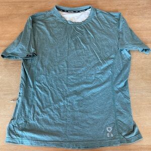 On Running Men's Olive Short Sleeve Tee